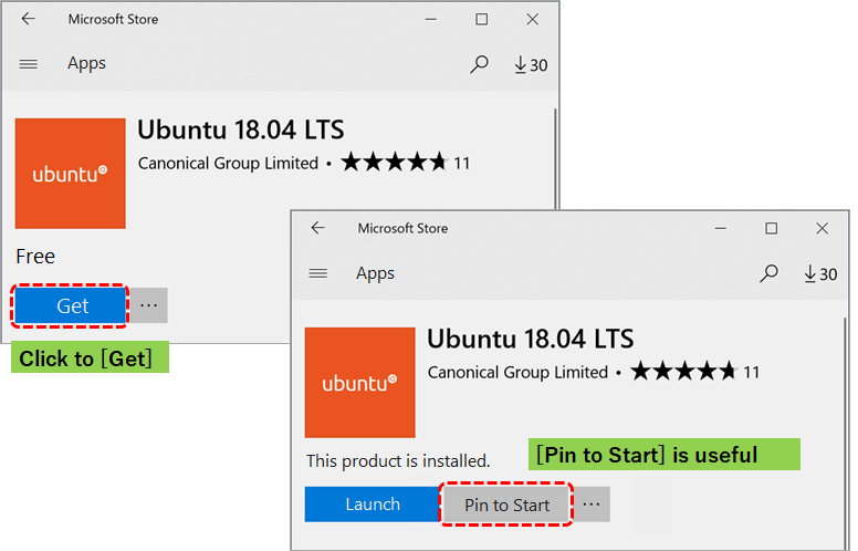 Fig6_Click [Get] to obtain Ubuntu 18.04 LTS.png